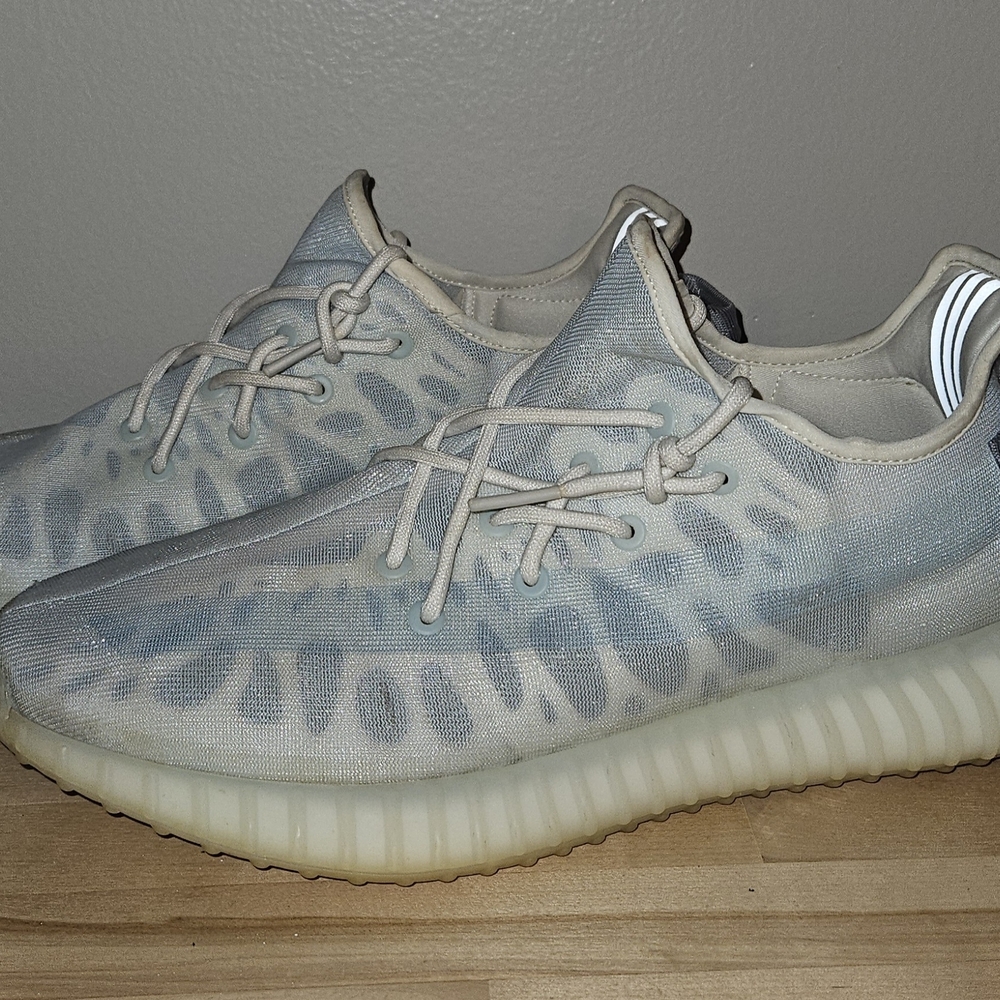 adidas Men Shoes - Light Blue and Cream Patterned Sneakers
